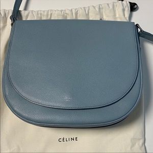 Auth Celine grained trotteur messenger preowned